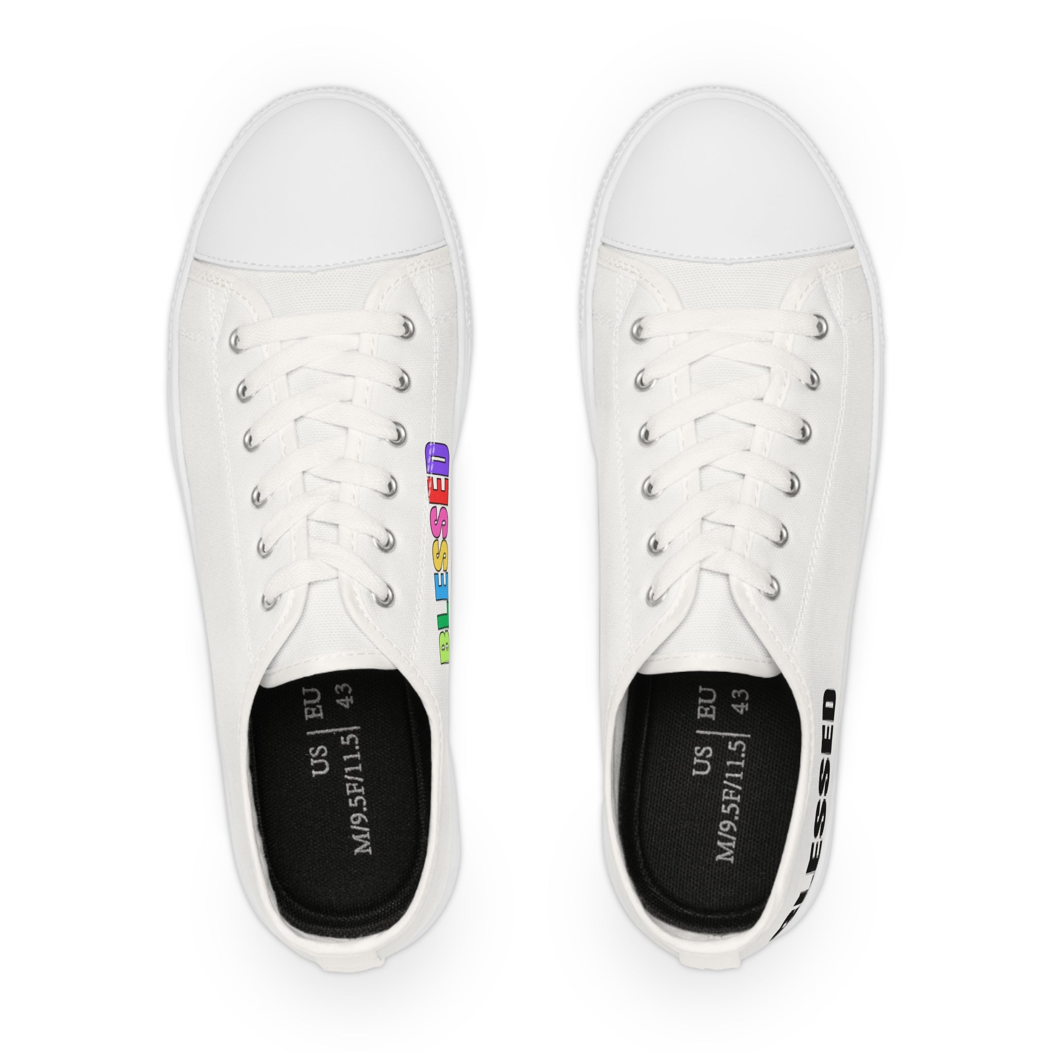 BLESSED Men's Low Top Sneakers