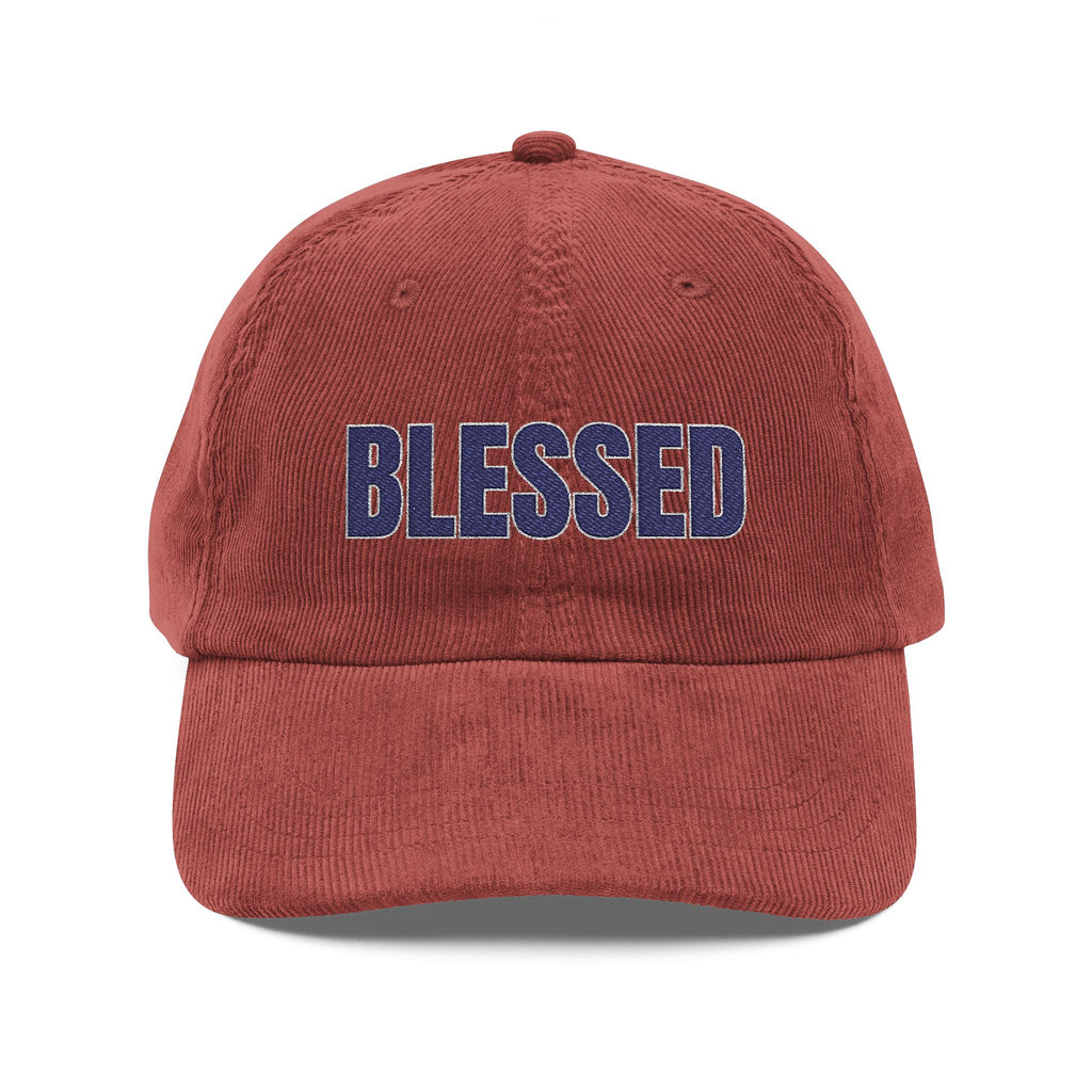Blessed Corduroy Embroidered Hat