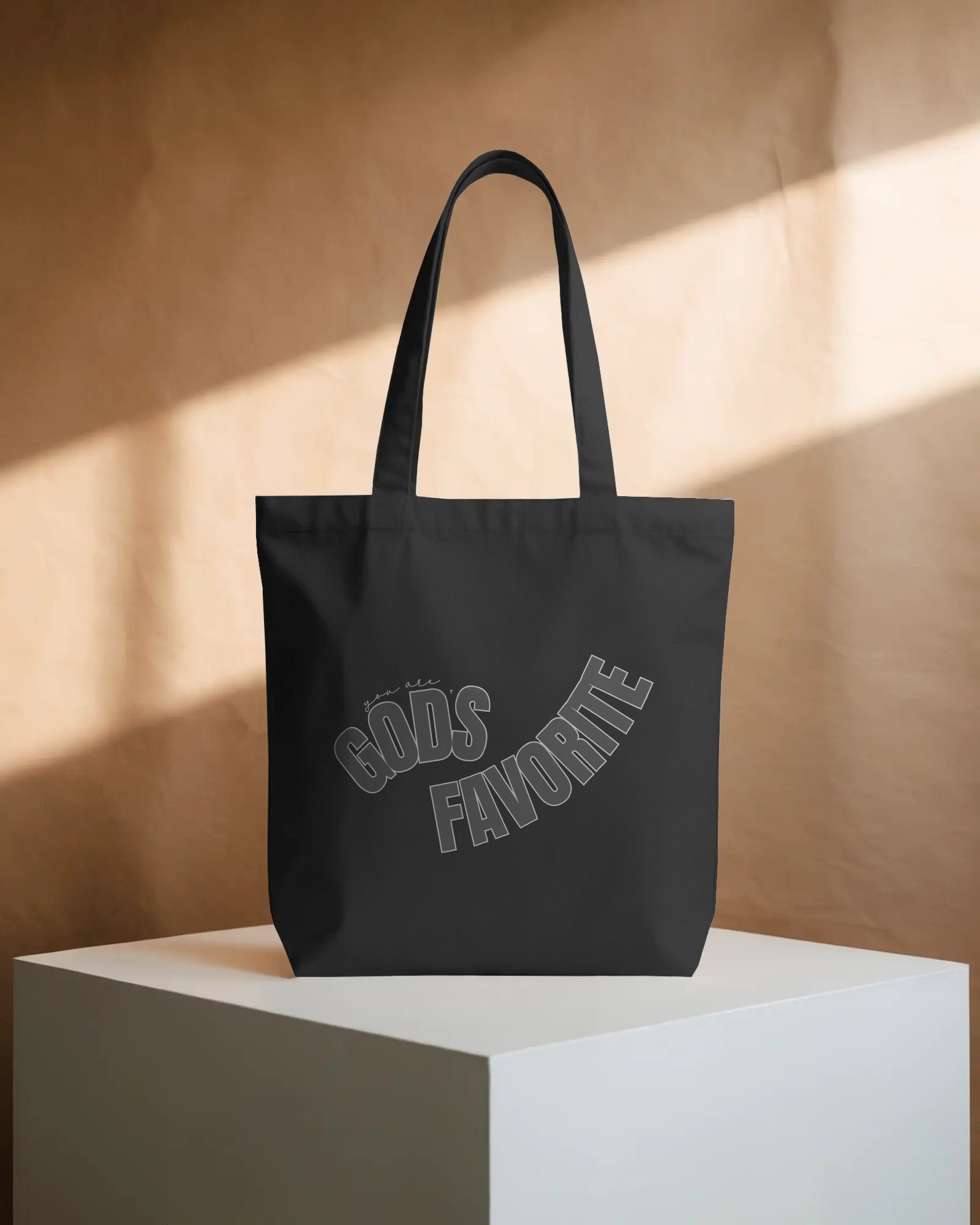 'You Are God's Favorite' Canvas Grocery Tote