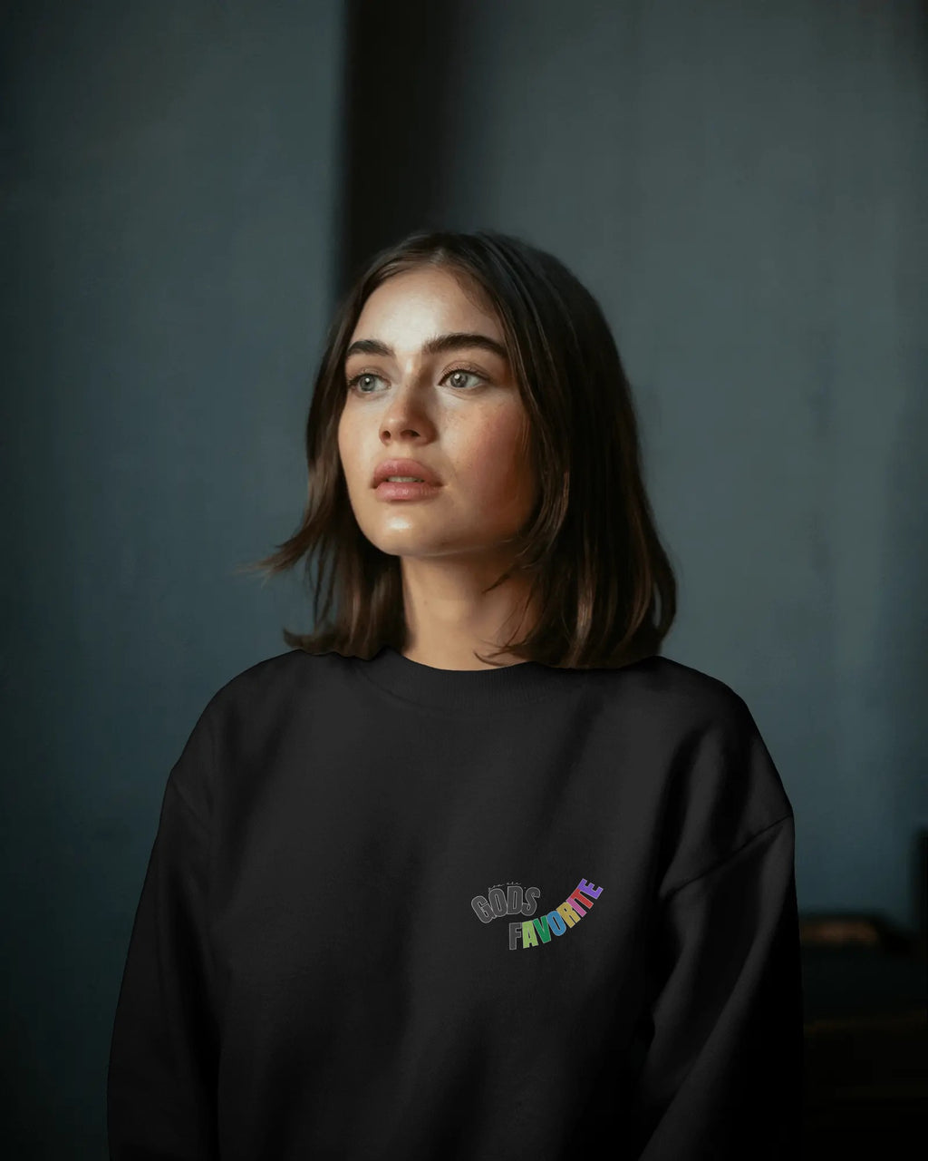 'You Are God's Favorite' Crewneck Unisex Champion Sweatshirt (Multi-Color)