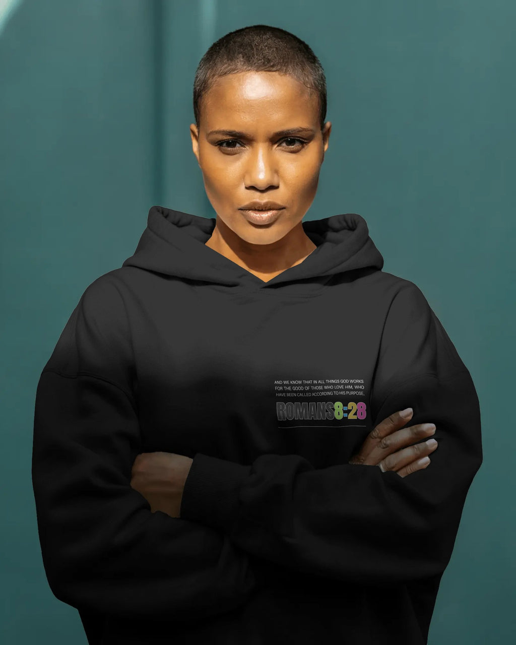 Romans 8:28 — “All Things Work Together for Good” Unisex Hoodie