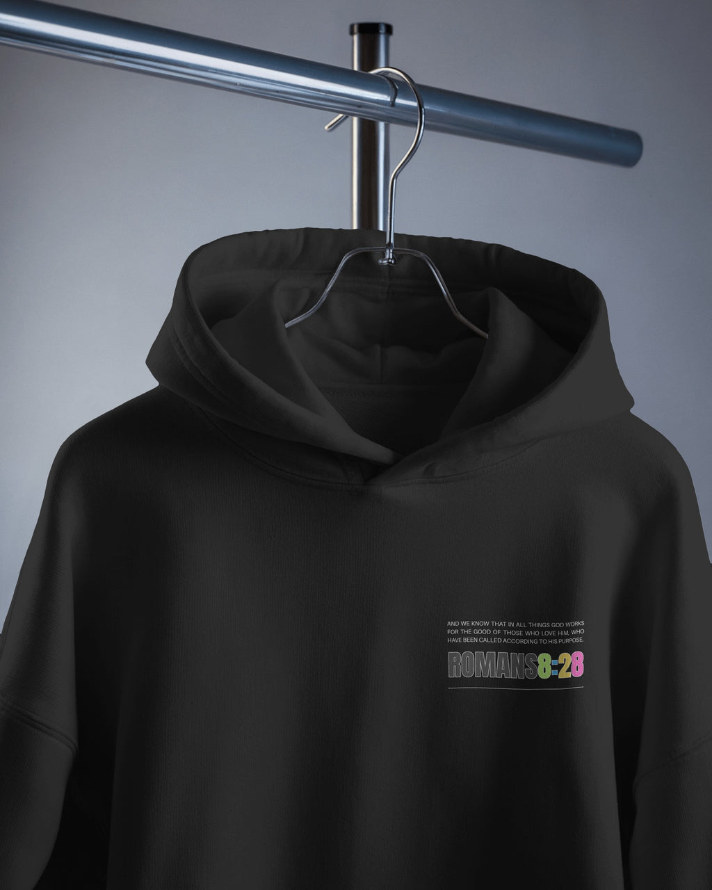 Romans 8:28 — “All Things Work Together for Good” Unisex Hoodie