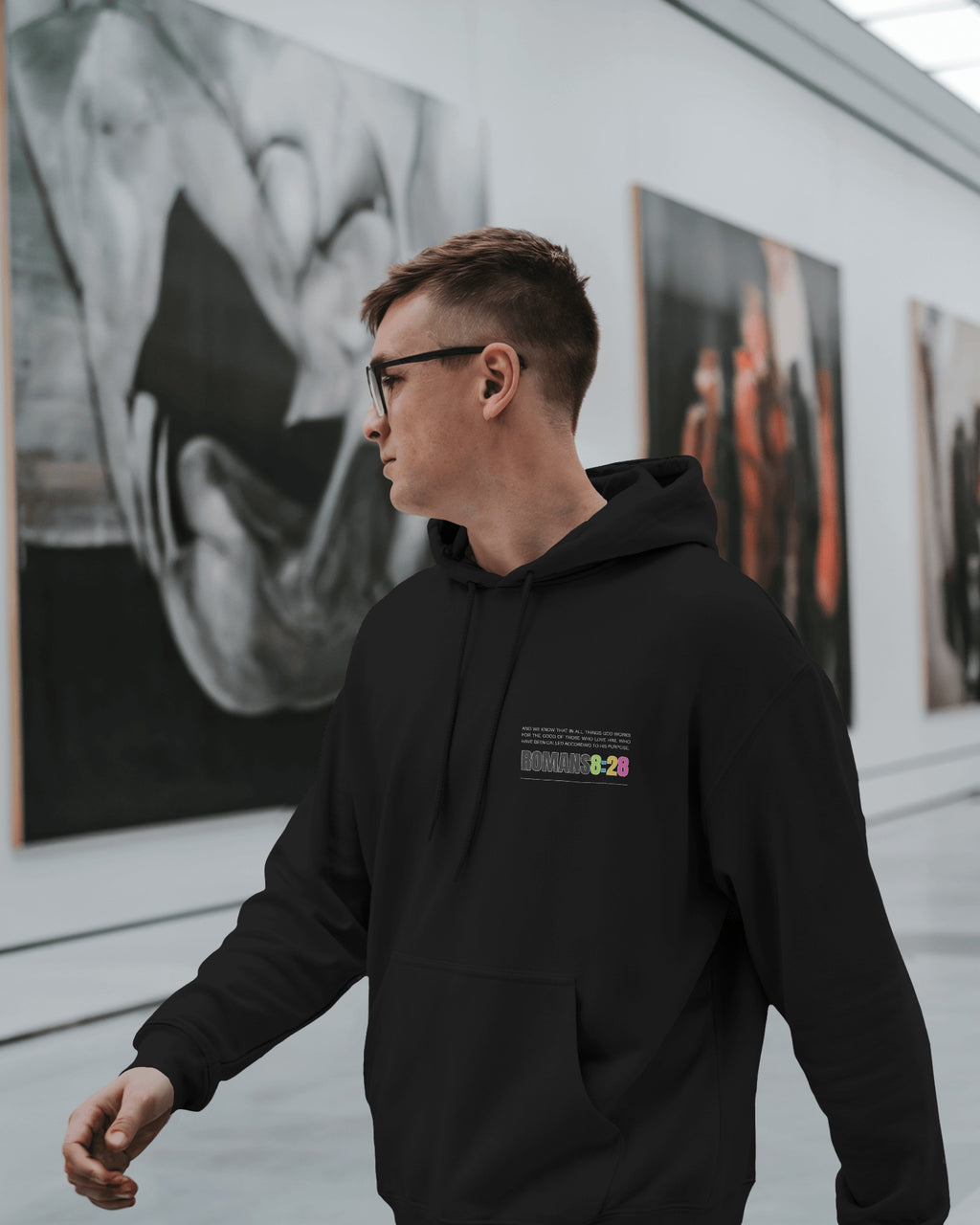 Romans 8:28 — “All Things Work Together for Good” Unisex Hoodie