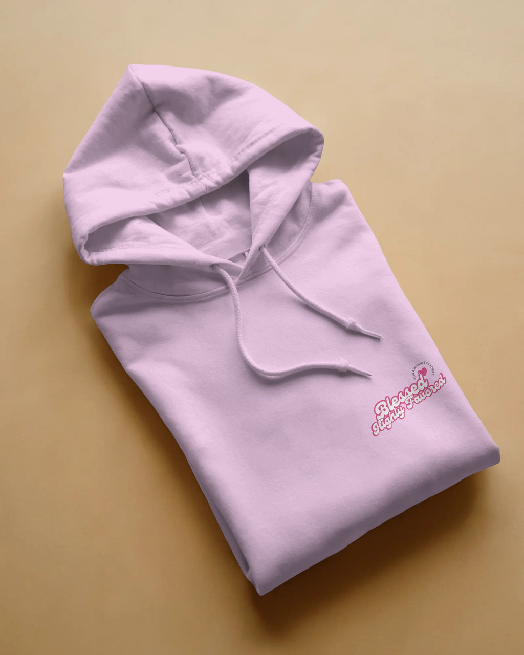 “Blessed & Highly Favored” Hoodie - Pink