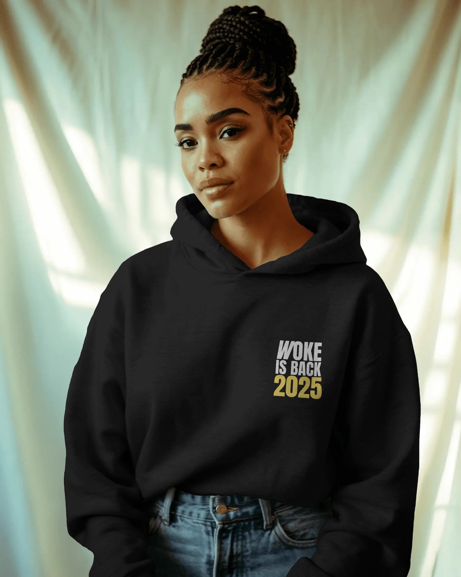 Woke Is Back 2025 Fleece Hoodie
