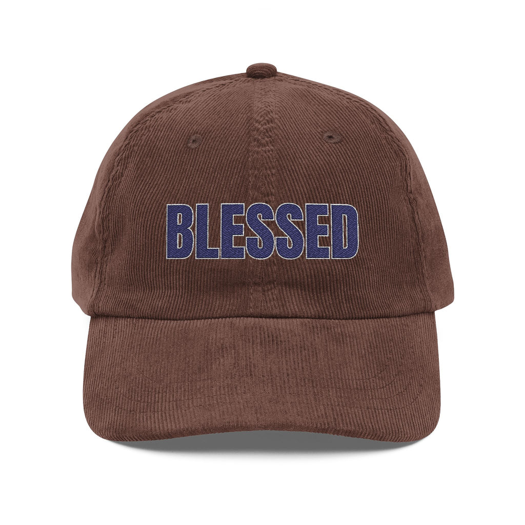 Blessed Corduroy Embroidered Hat