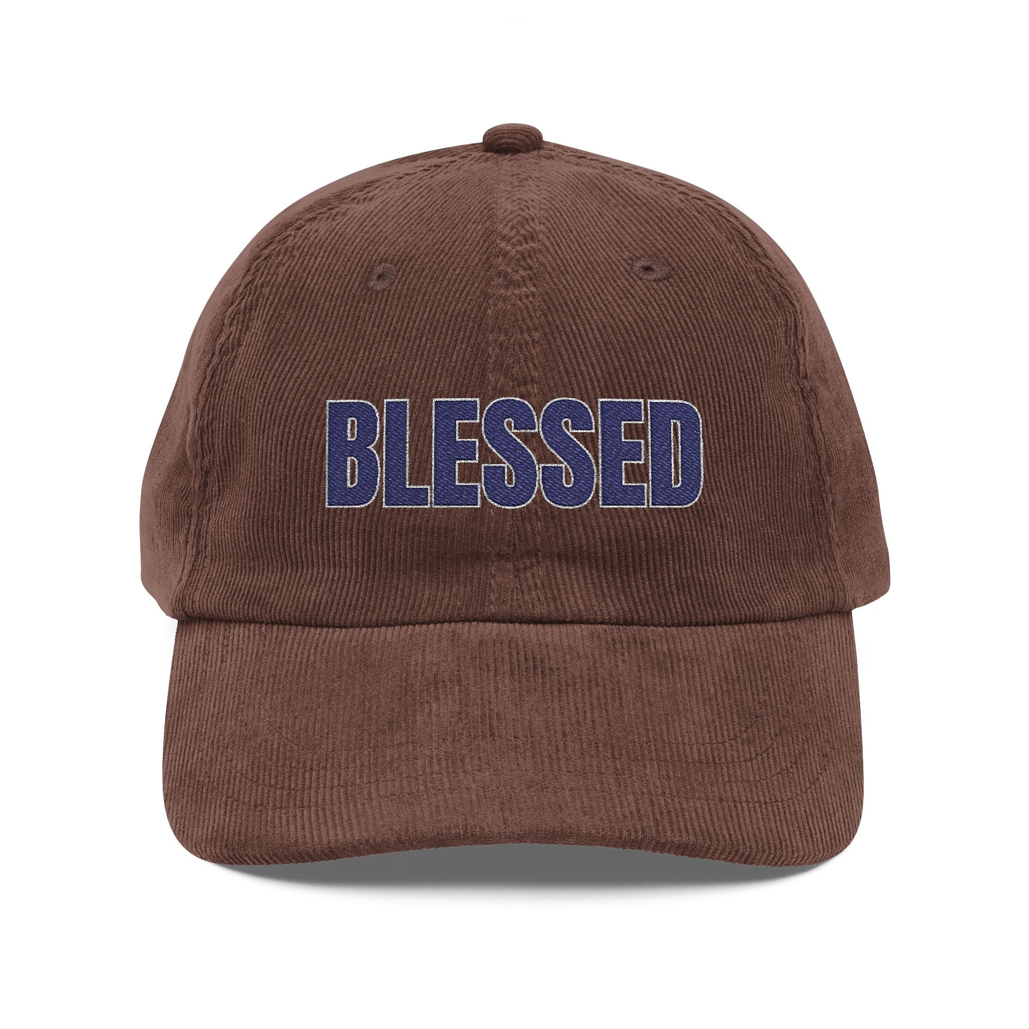 Blessed Corduroy Embroidered Hat