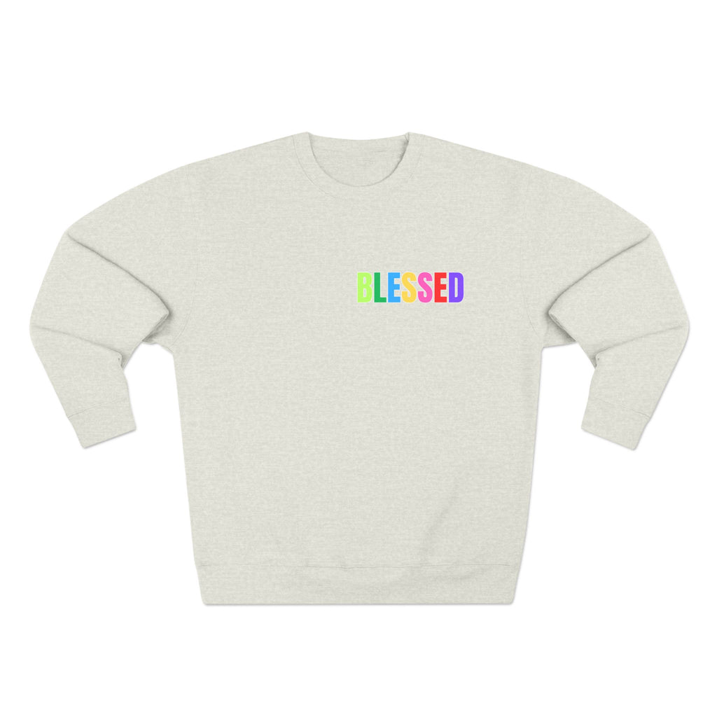 BLESSED Multi-Color Unisex Crewneck Sweatshirt