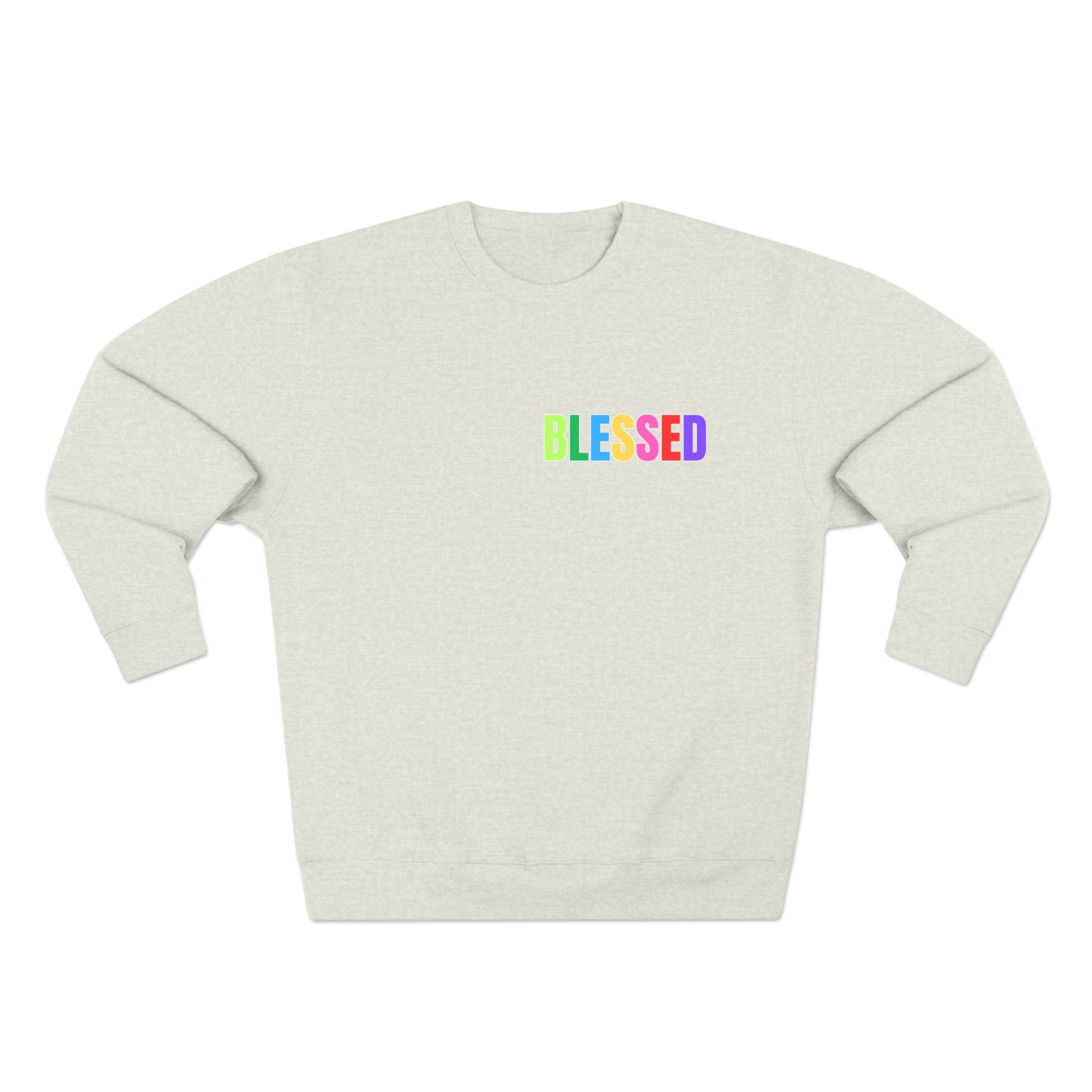 BLESSED Multi-Color Unisex Crewneck Sweatshirt